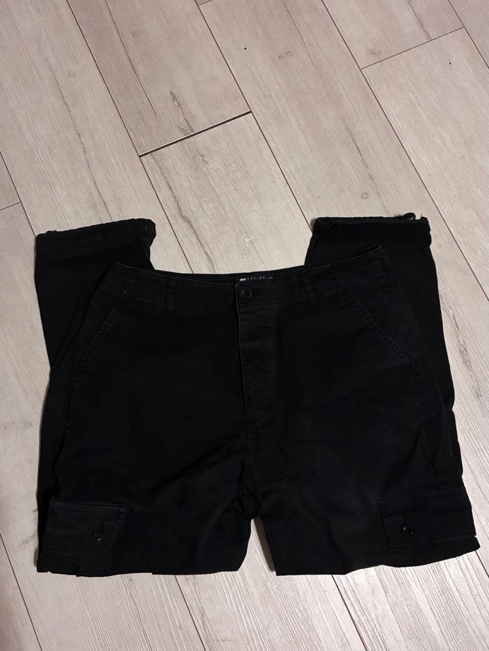 ASOS Black Men's Cargo Trousers
